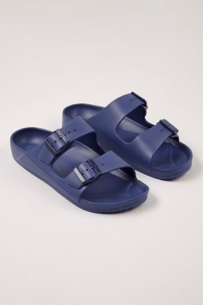 Blue Buckle Sandals