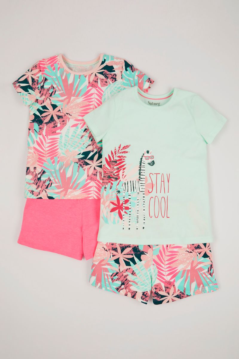 2 Pack Stay Cool Zebra Short pyjamas