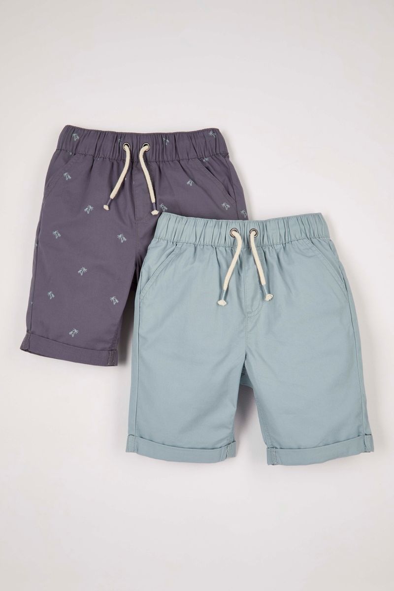2 Pack Palm Print Shorts