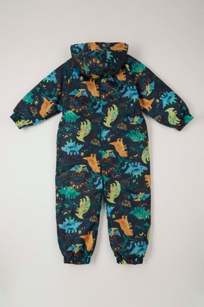 Dinosaur Fleece Lined Puddlesuit - Nutmeg