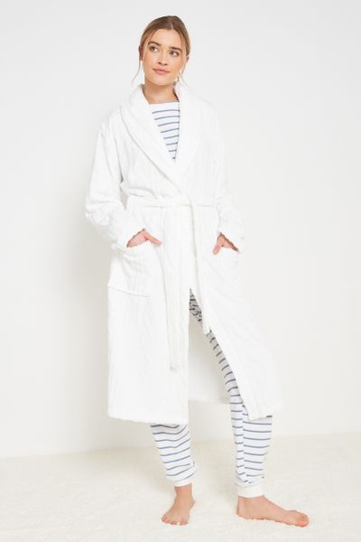 Online Exclusive White Dressing Gown