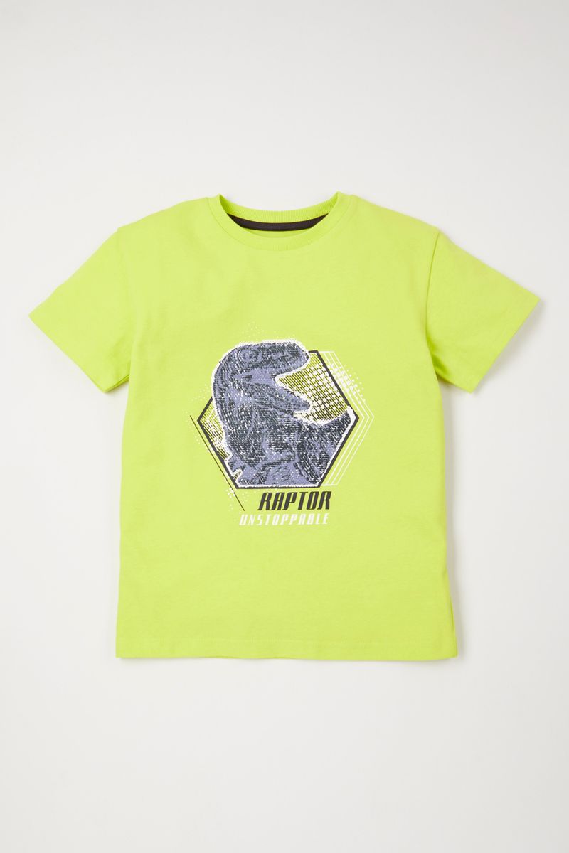 Reversible Sequin Dino T-Shirt