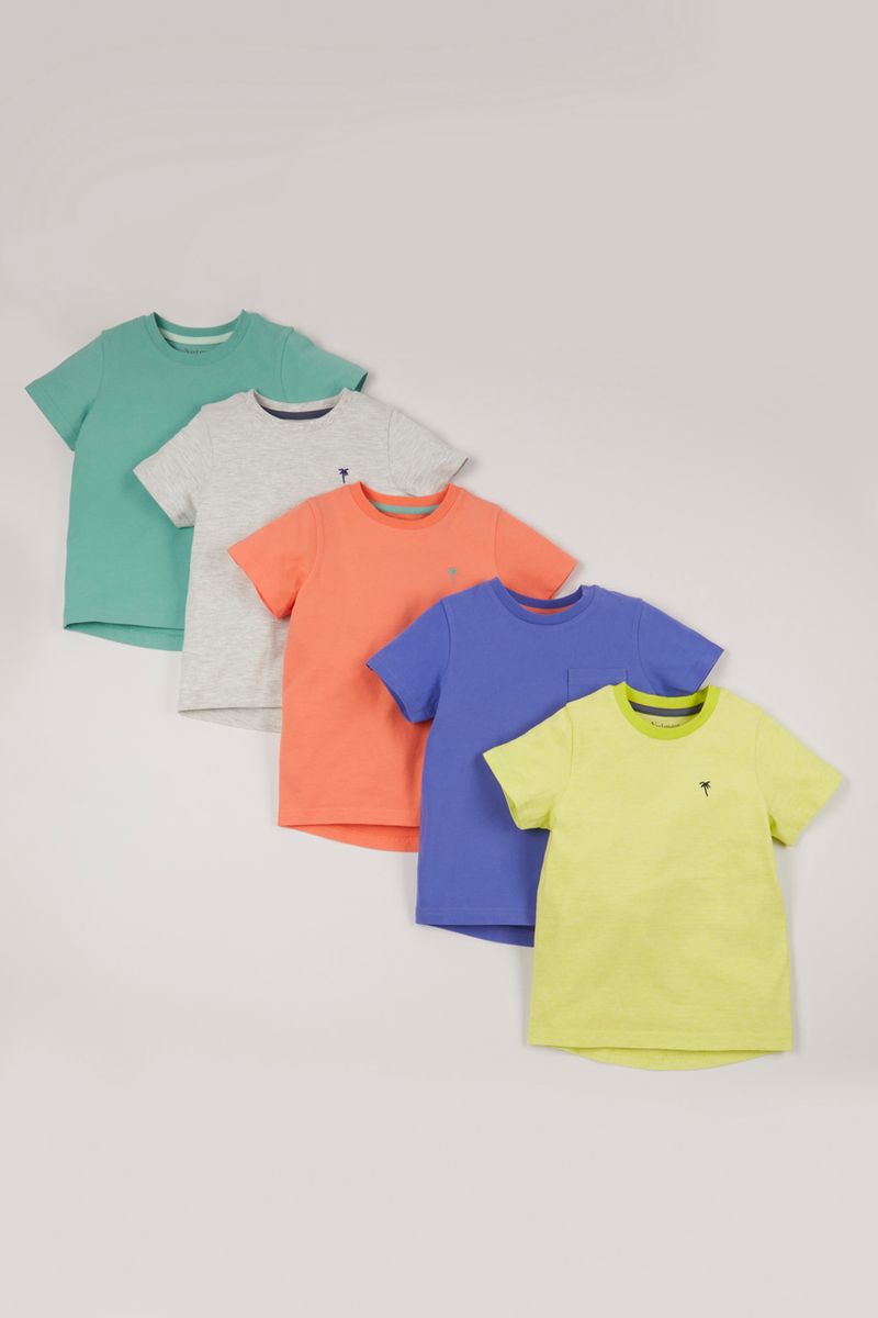 5 Pack Palm Tree T-Shirts 1 -10 yrs