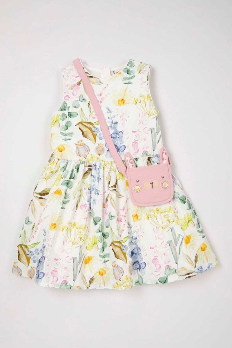 Floral Dress & Bag