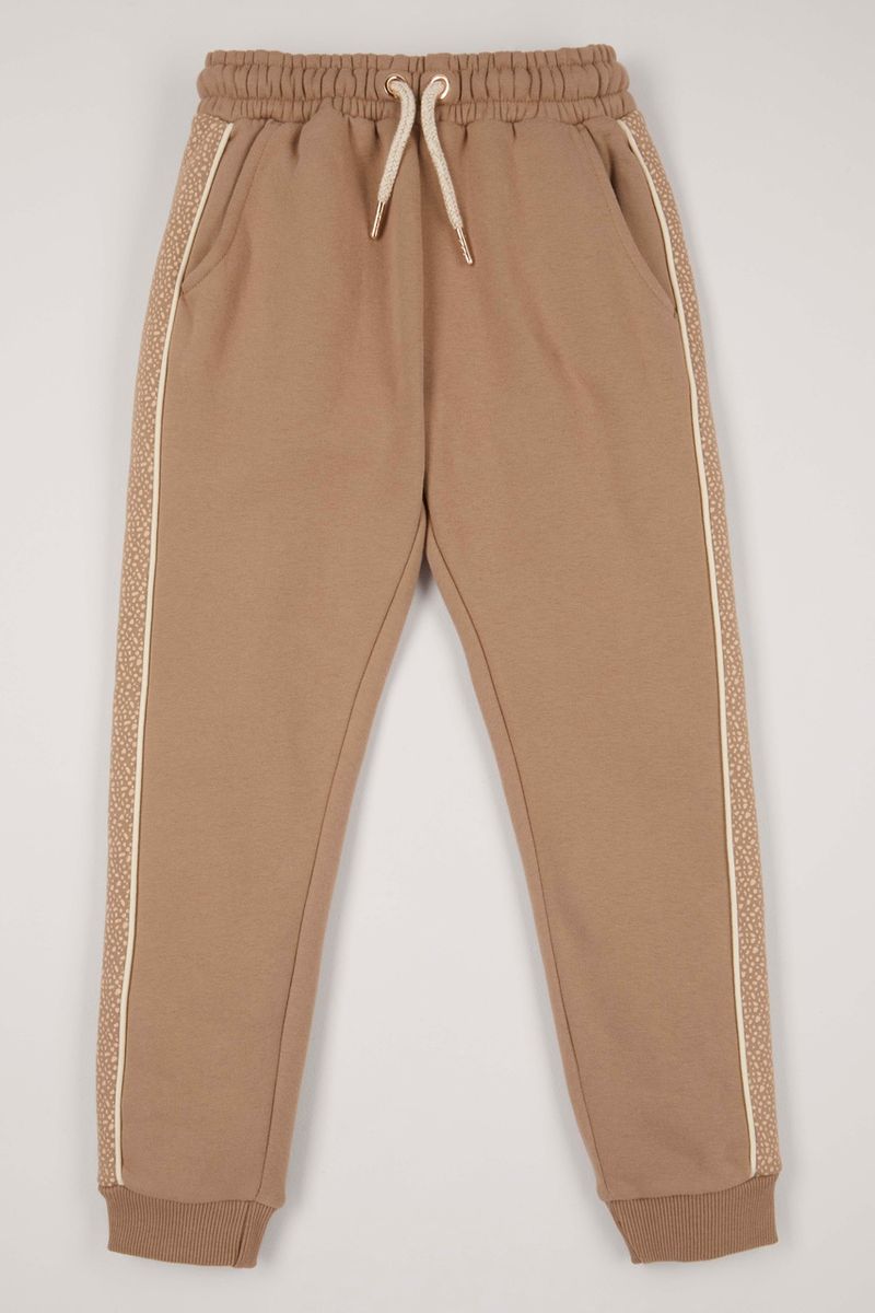 Brown Panel Joggers