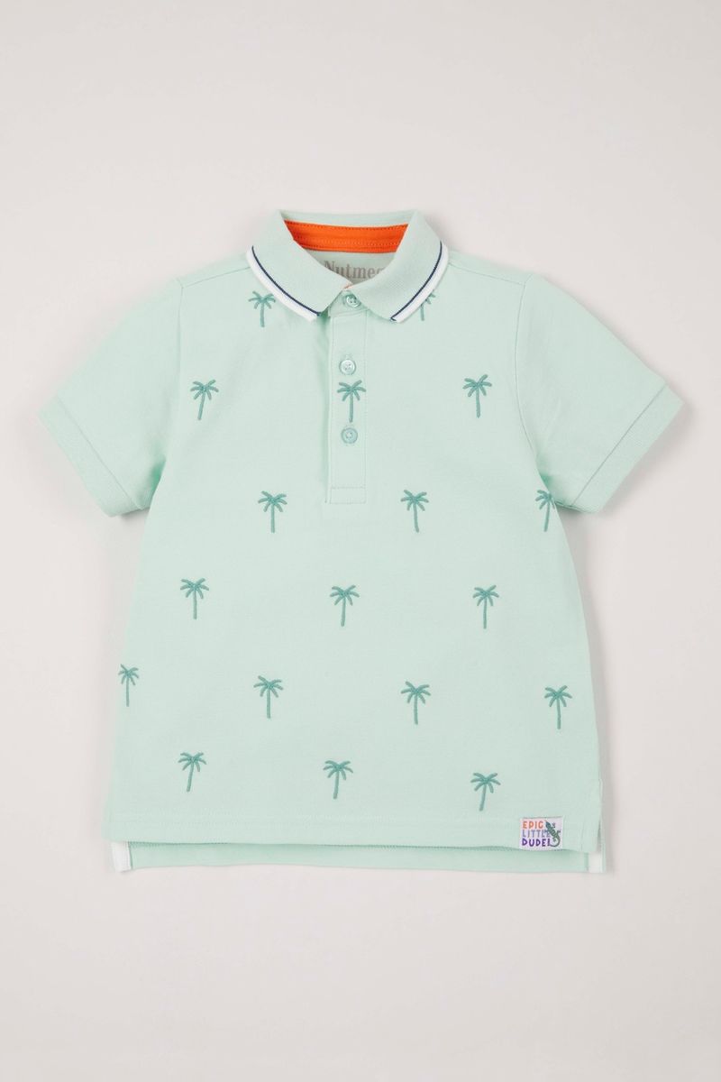 Palm Embroidered Polo shirt
