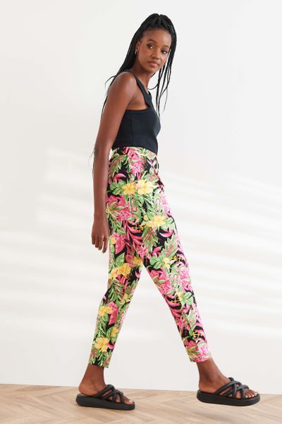 Tropical Print Harem trousers