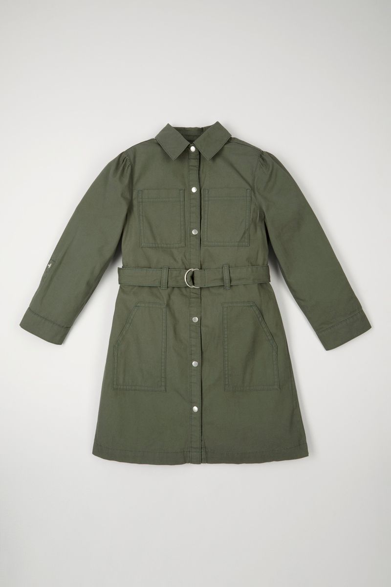 Khaki Shirt dress