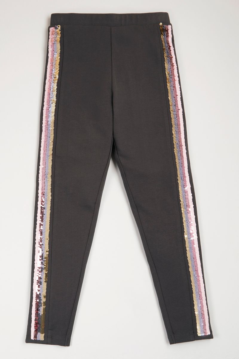 Rainbow Sequin Tape leggings