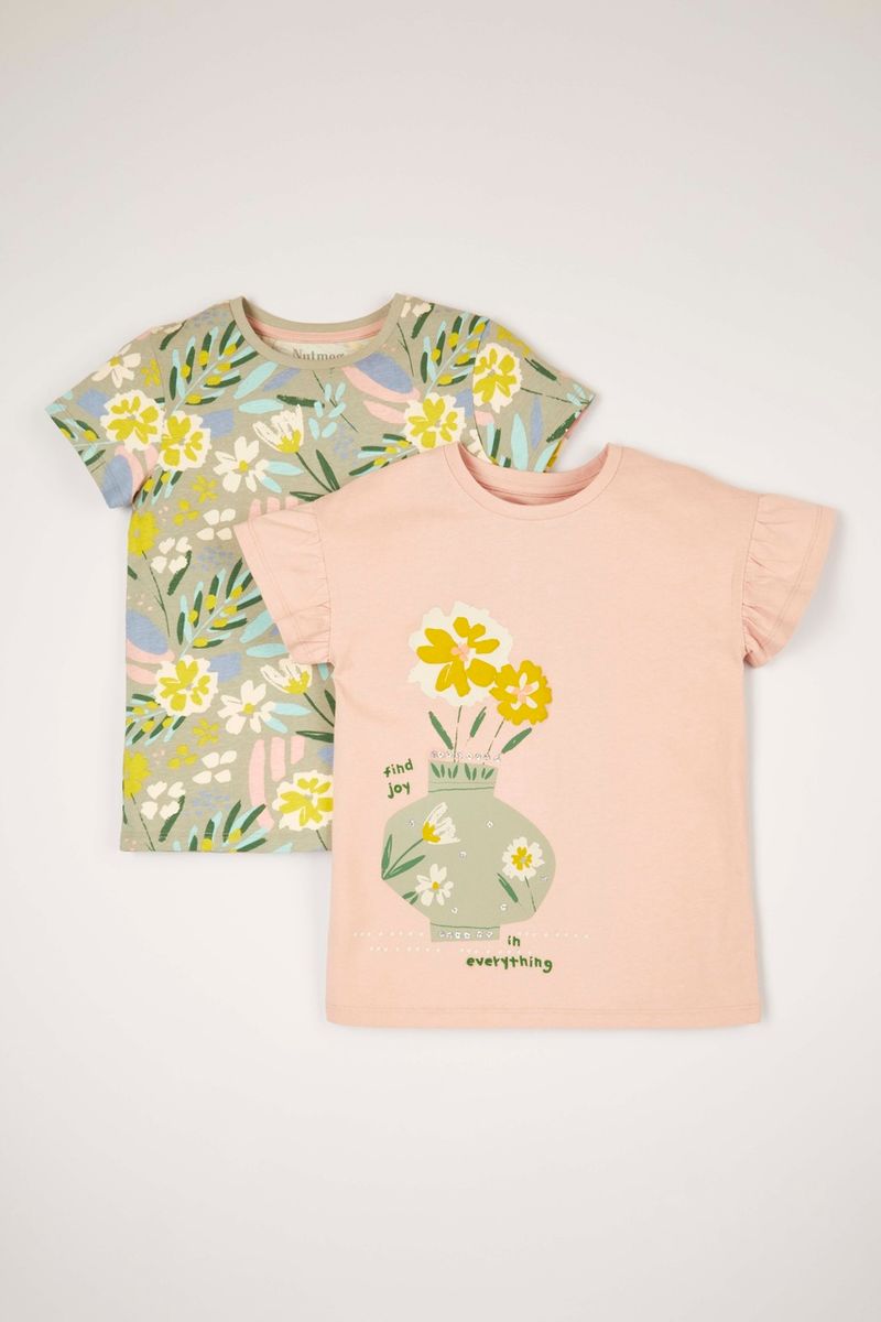 2 Pack Floral T-shirts