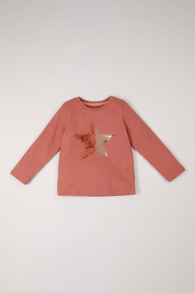 Sequin Star Long Sleeve T-shirt