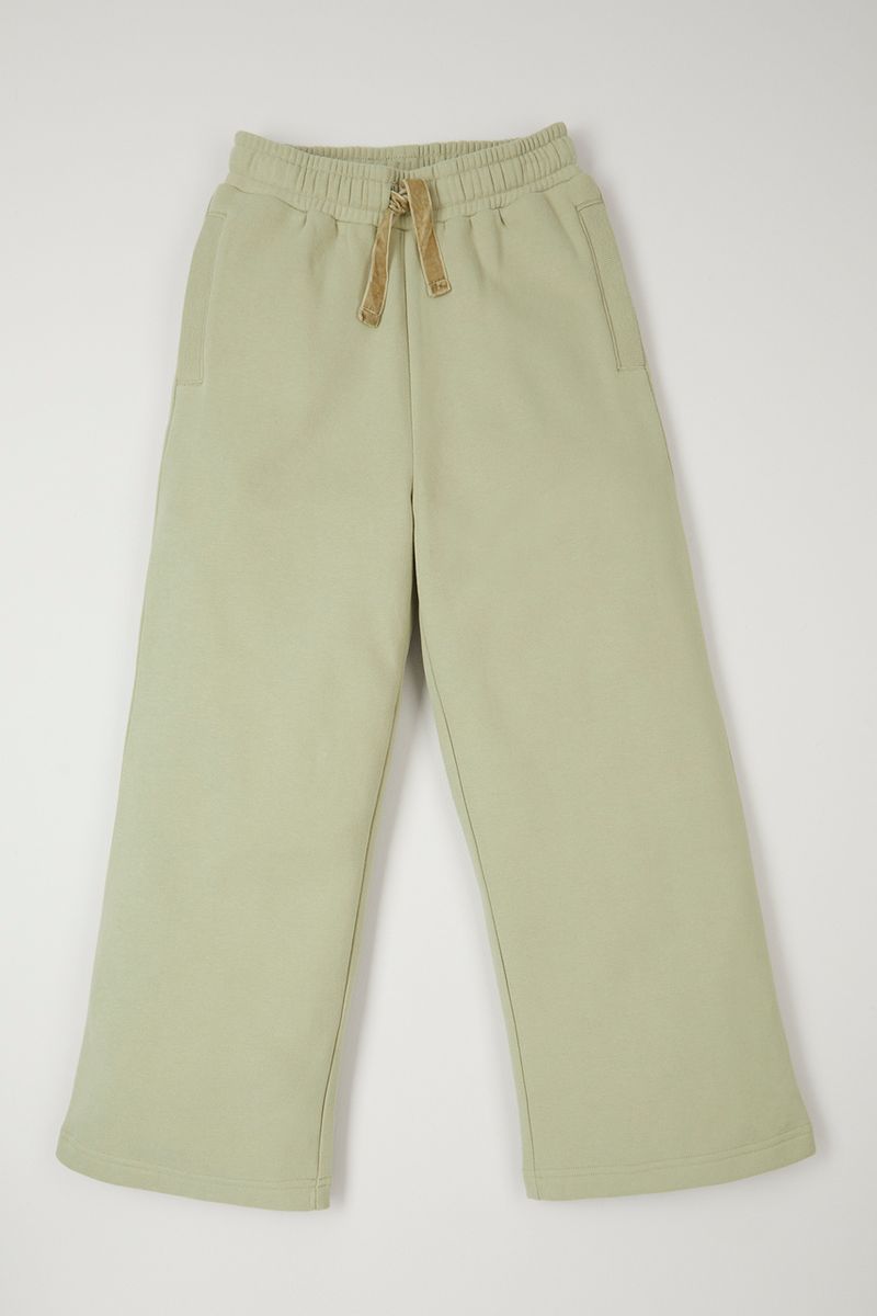 Green Wide Leg Joggers
