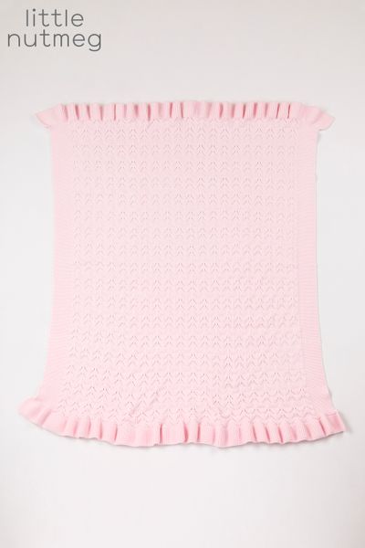 Little Nutmeg Ruffle Pink Shawl