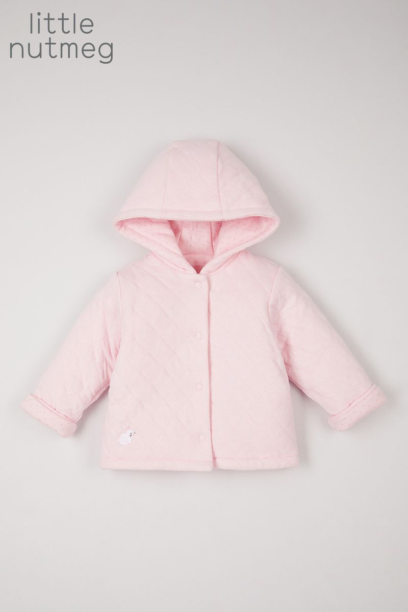 Little Nutmeg Pink Quilted Jacket