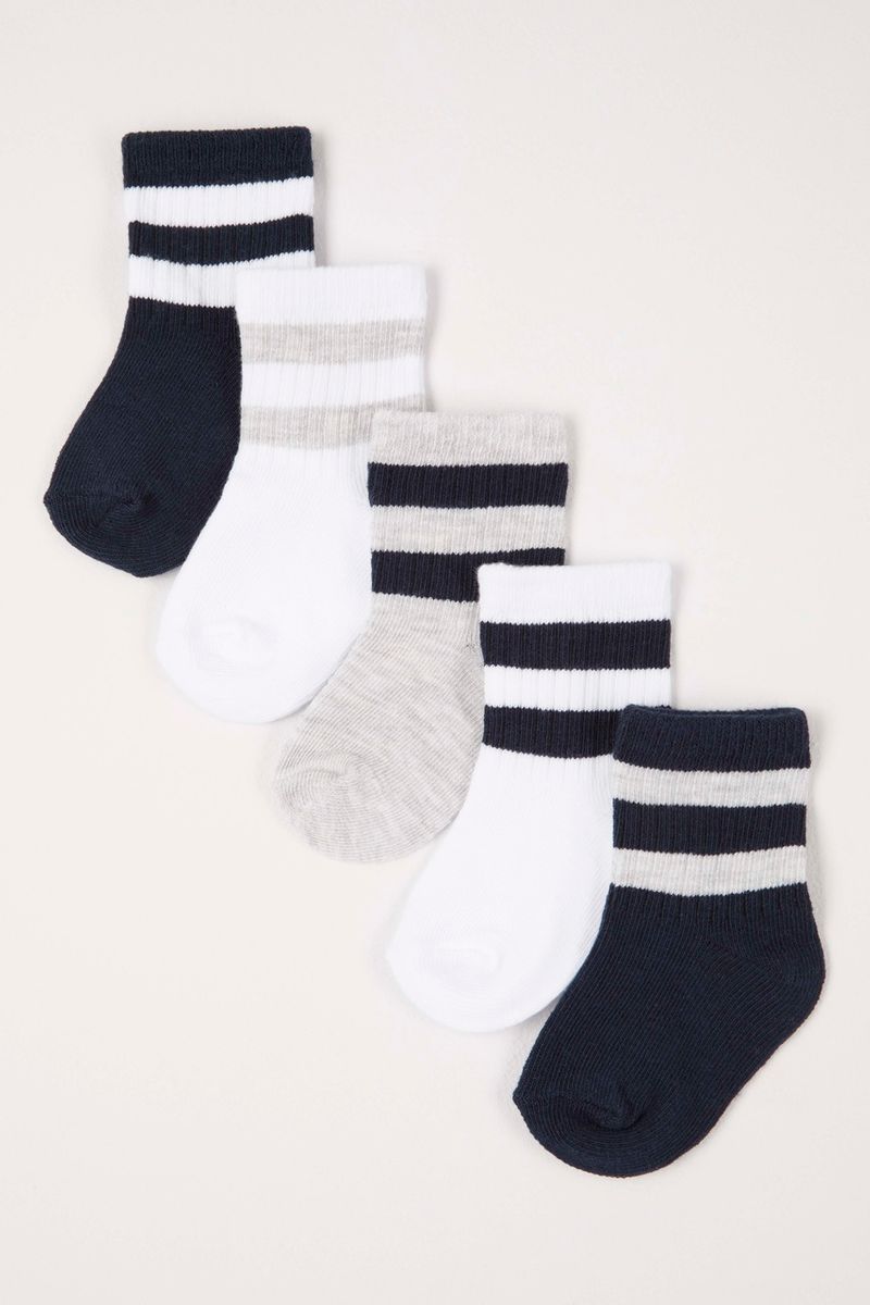 5 Pack Stripe Sport Socks