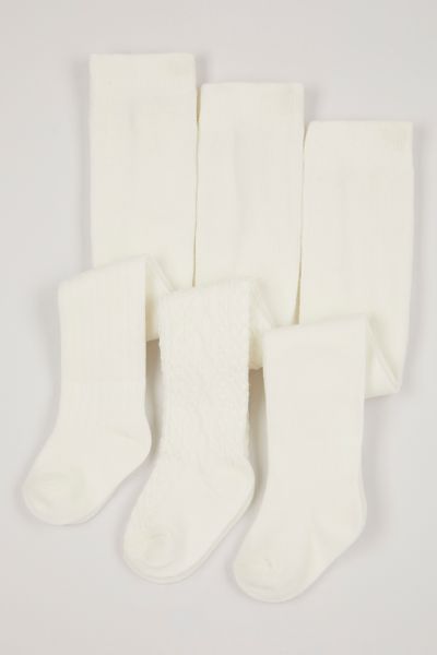3 Pack White tights