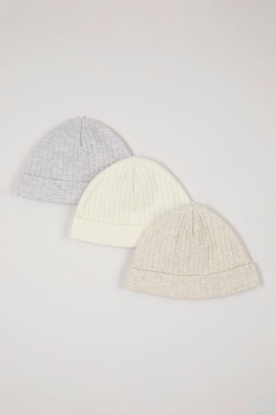 3 Pack Ribbed Jersey Hats
