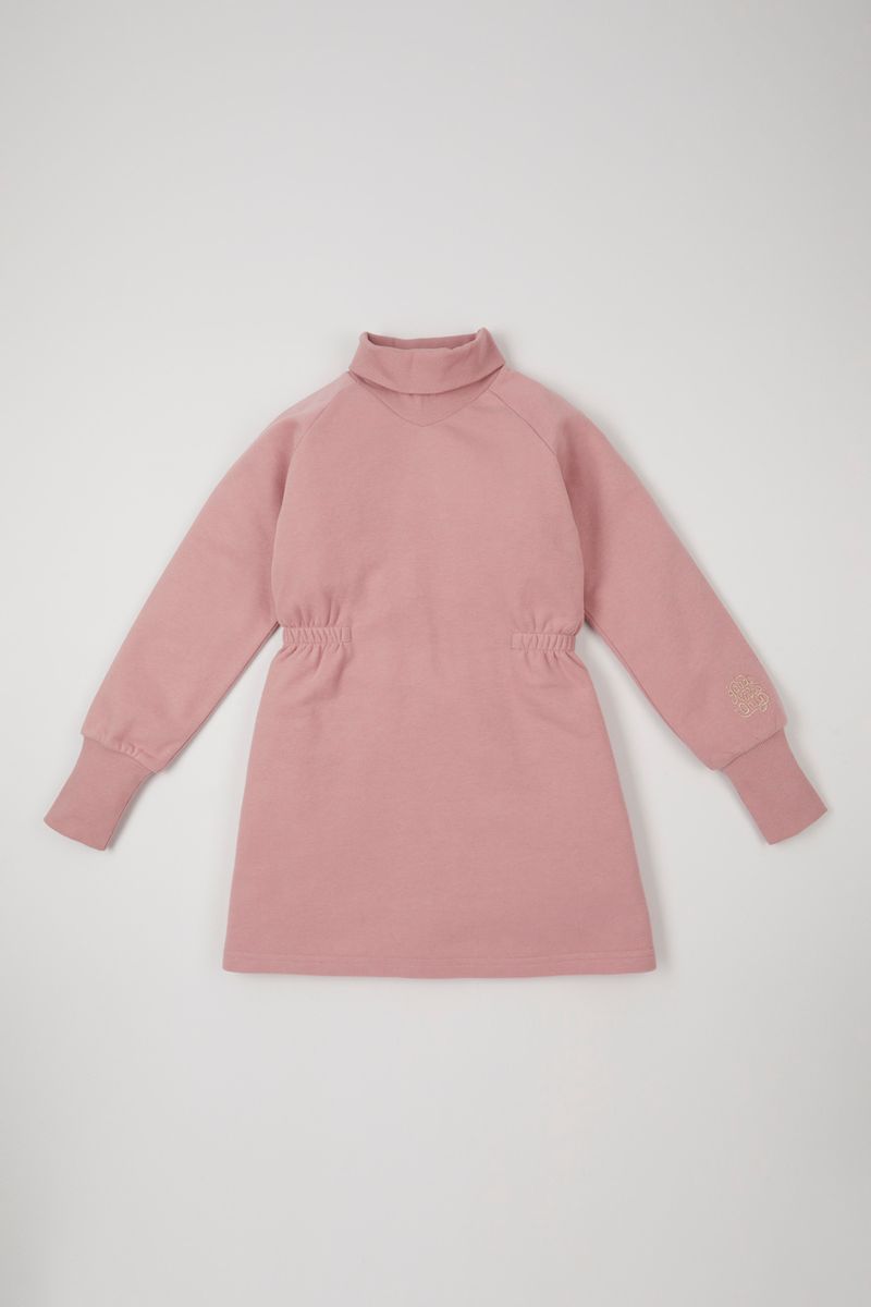 Glitter Thread High Neck Sweat Dress