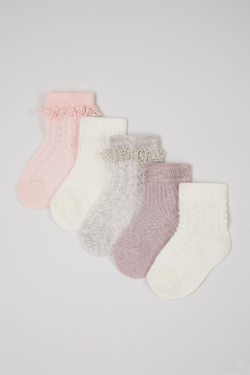 5 Pack Frilly Socks