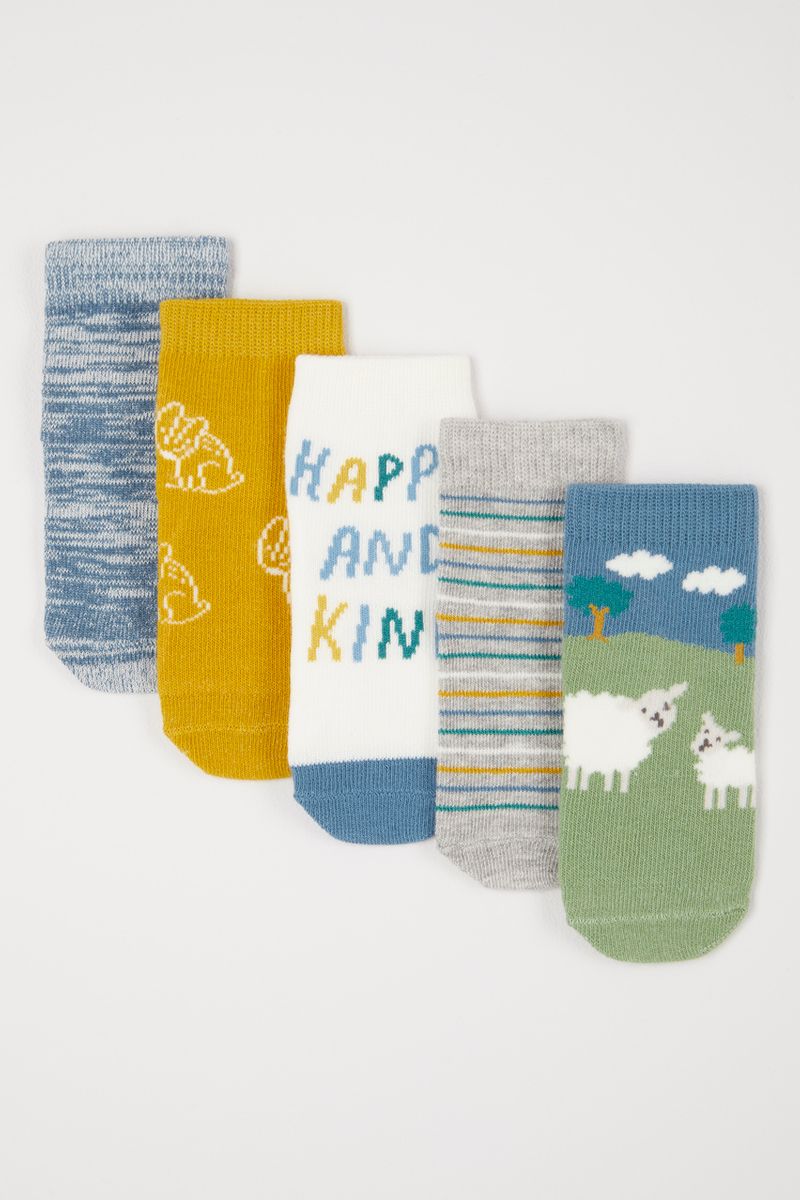5 Pack Scenic Farmyard socks
