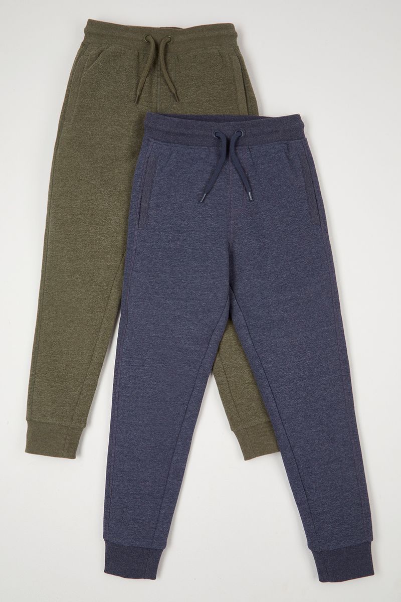 2 Pack Khaki & Navy Joggers