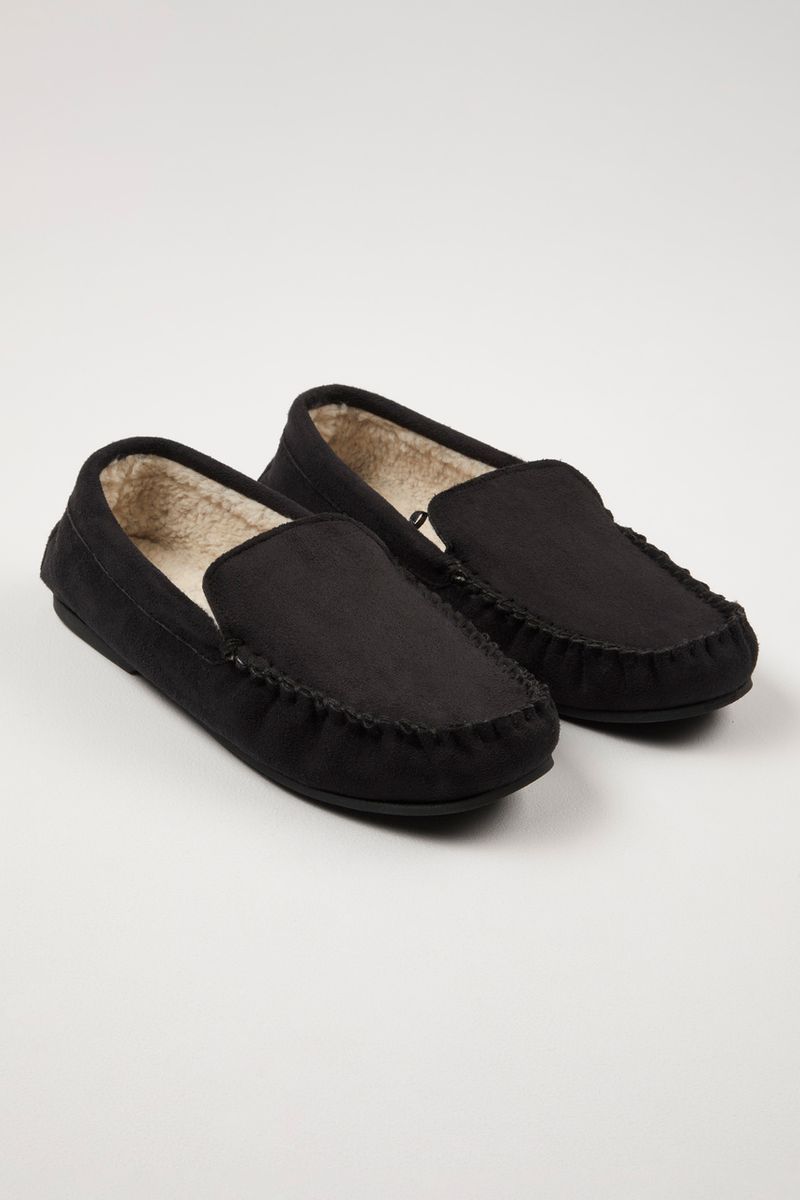 Black Moccasin slippers