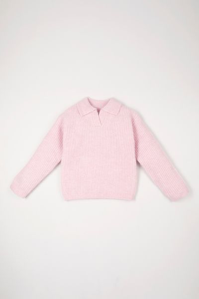 Lilac Knitted Rugby Jumper