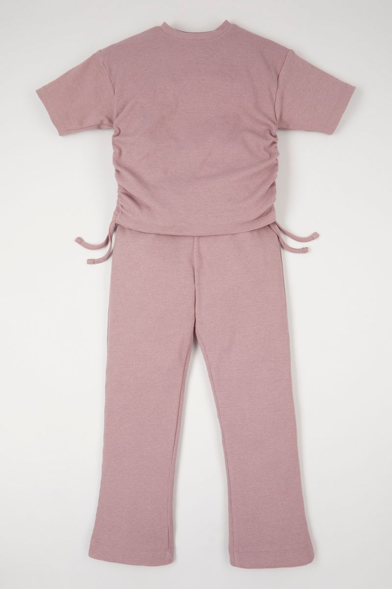 Mauve Ribbed Set