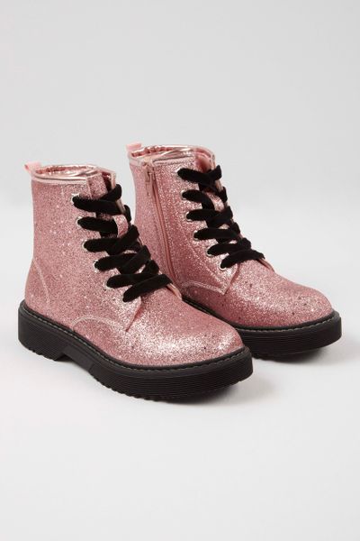 Pink Glitter boots