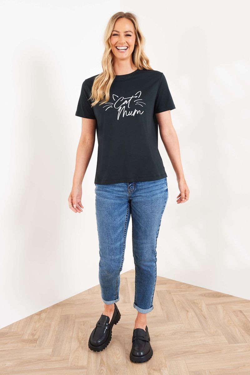 Online Exclusive Cat Mum t-shirt