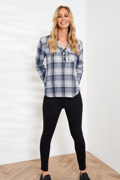 Navy Check shirt