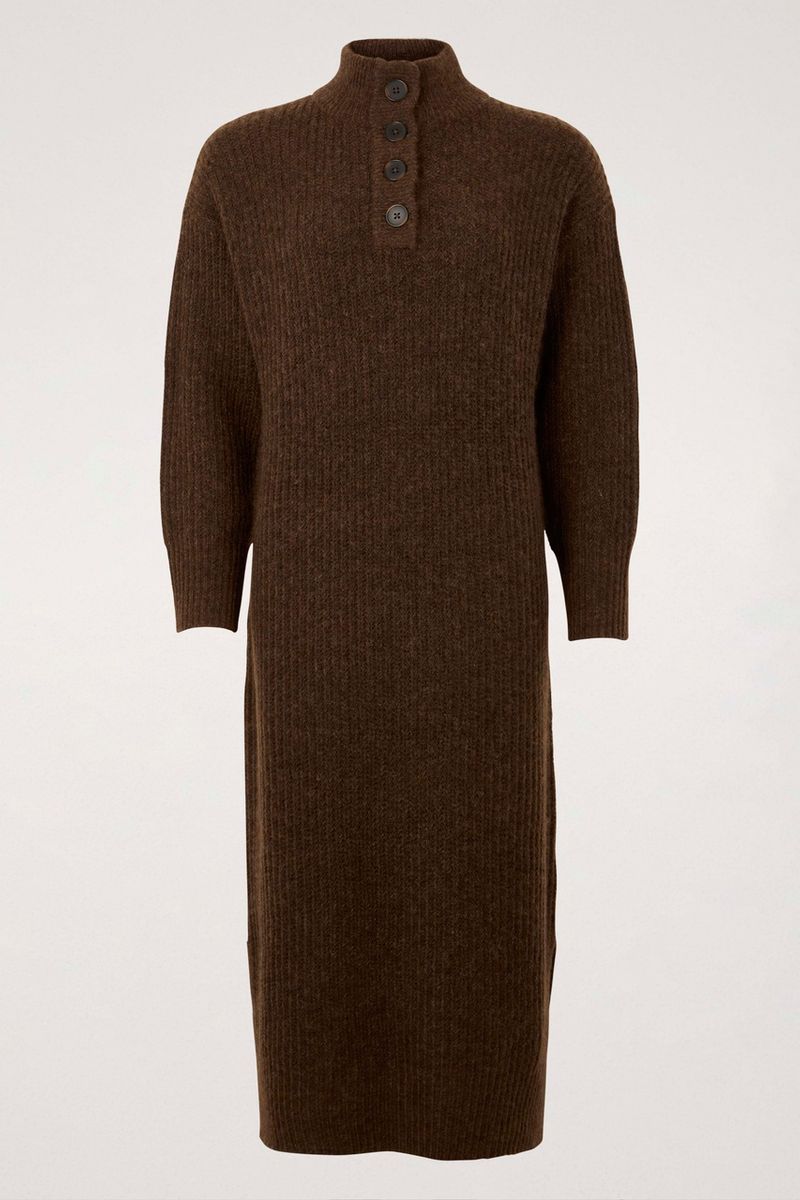 Online Exclusive Chocolate knitted dress
