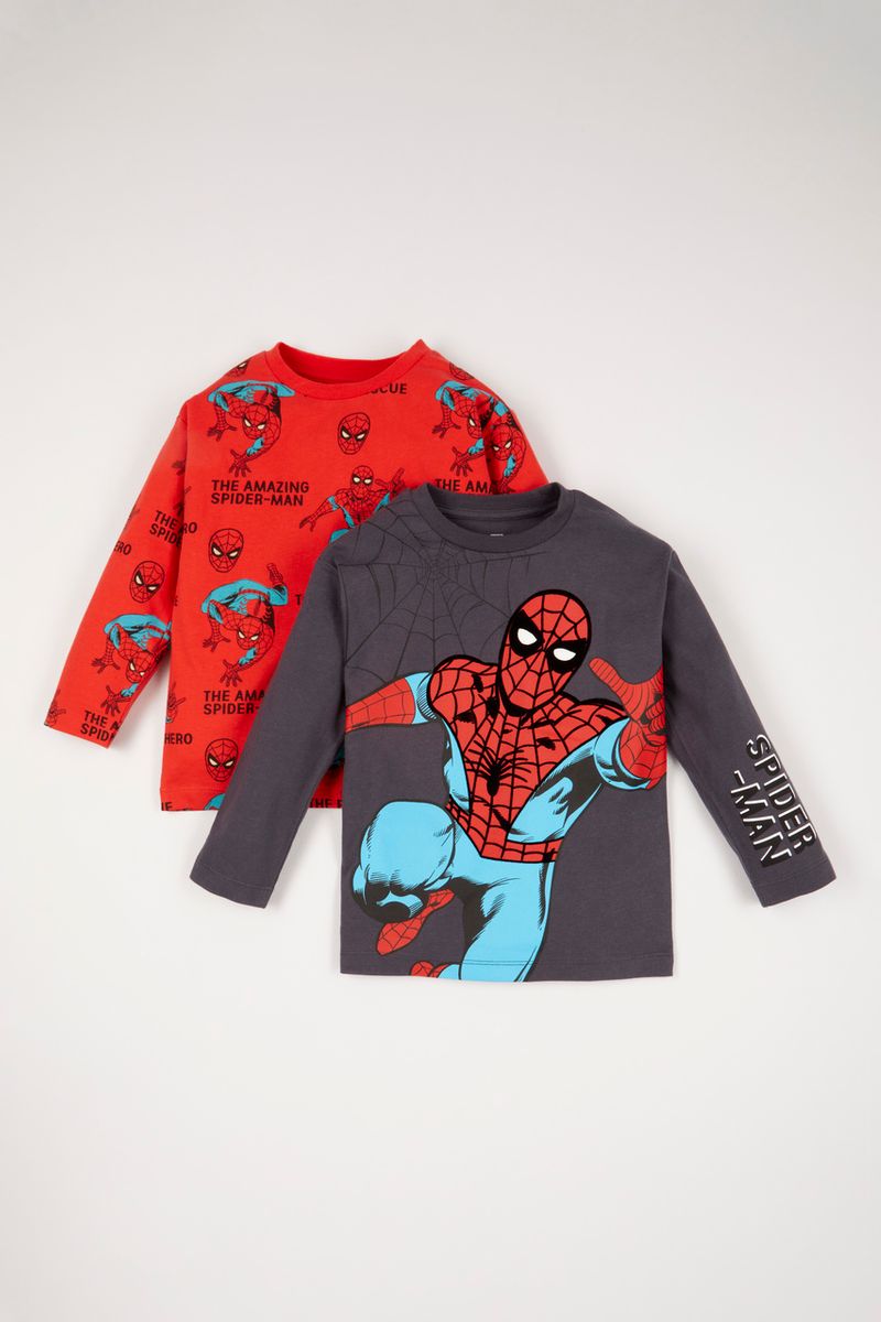 2 Pack Marvel Spiderman T-shirts