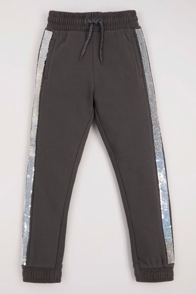 Charcoal Reversible Sequin Joggers