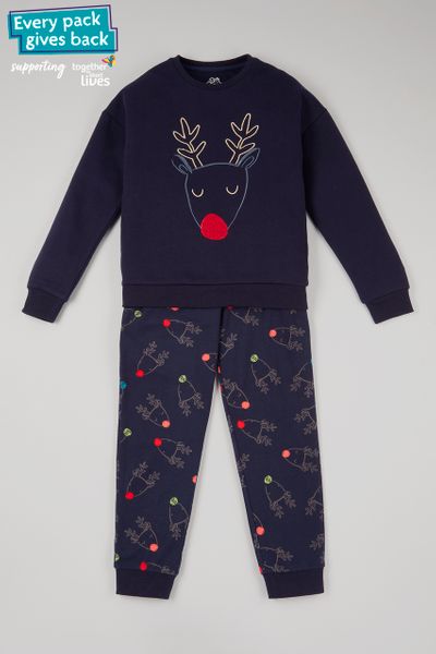 Family of Reindeer Kids pyjamas