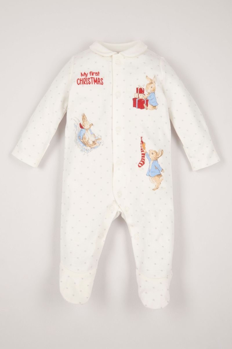 Peter Rabbit My First Christmas Sleepsuit