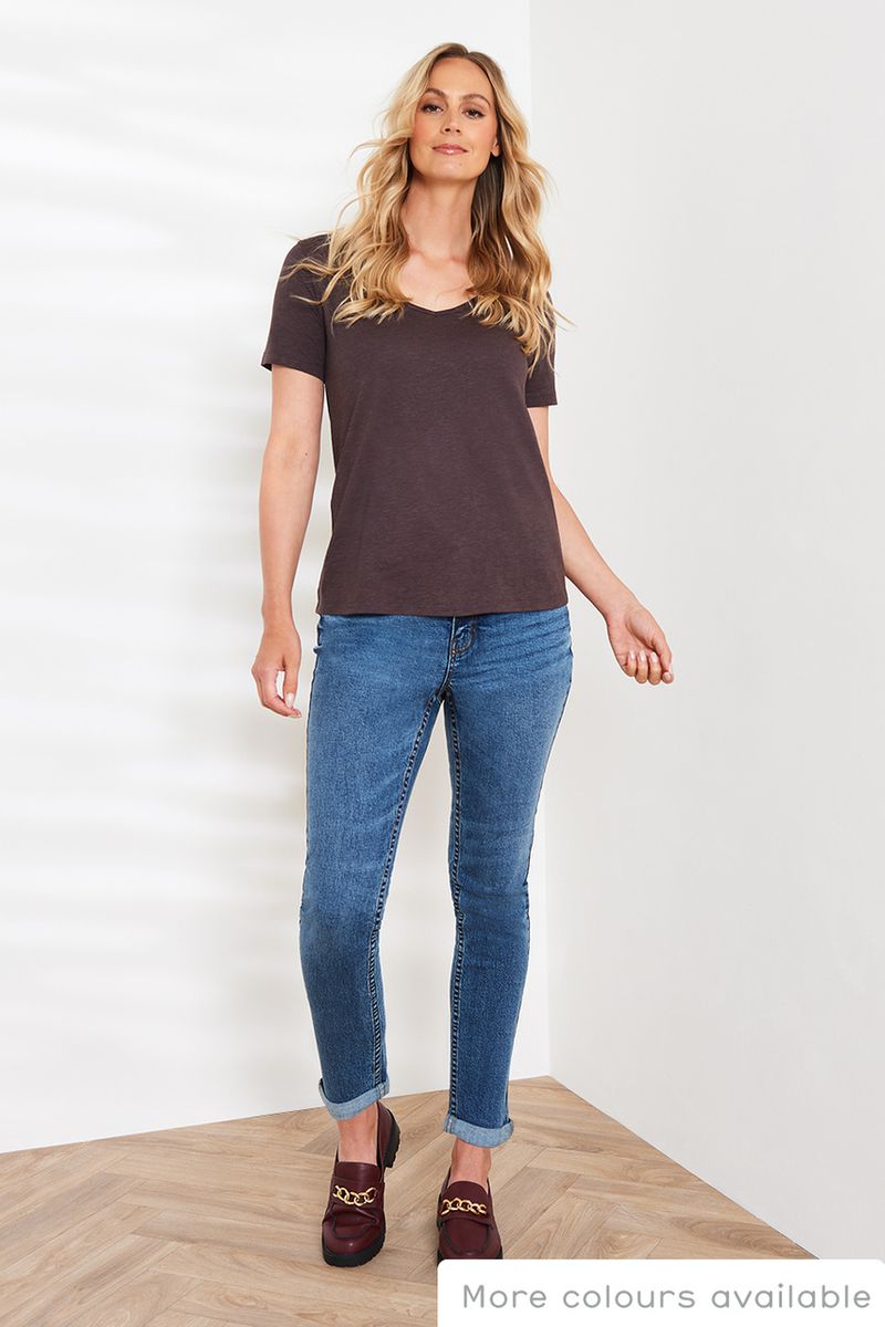 Online Exclusive Chocolate Loose T-shirt