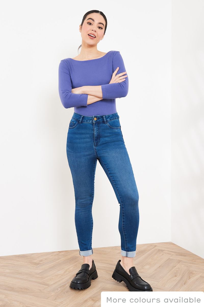 Online Exclusive Skipper Blue Bardot top