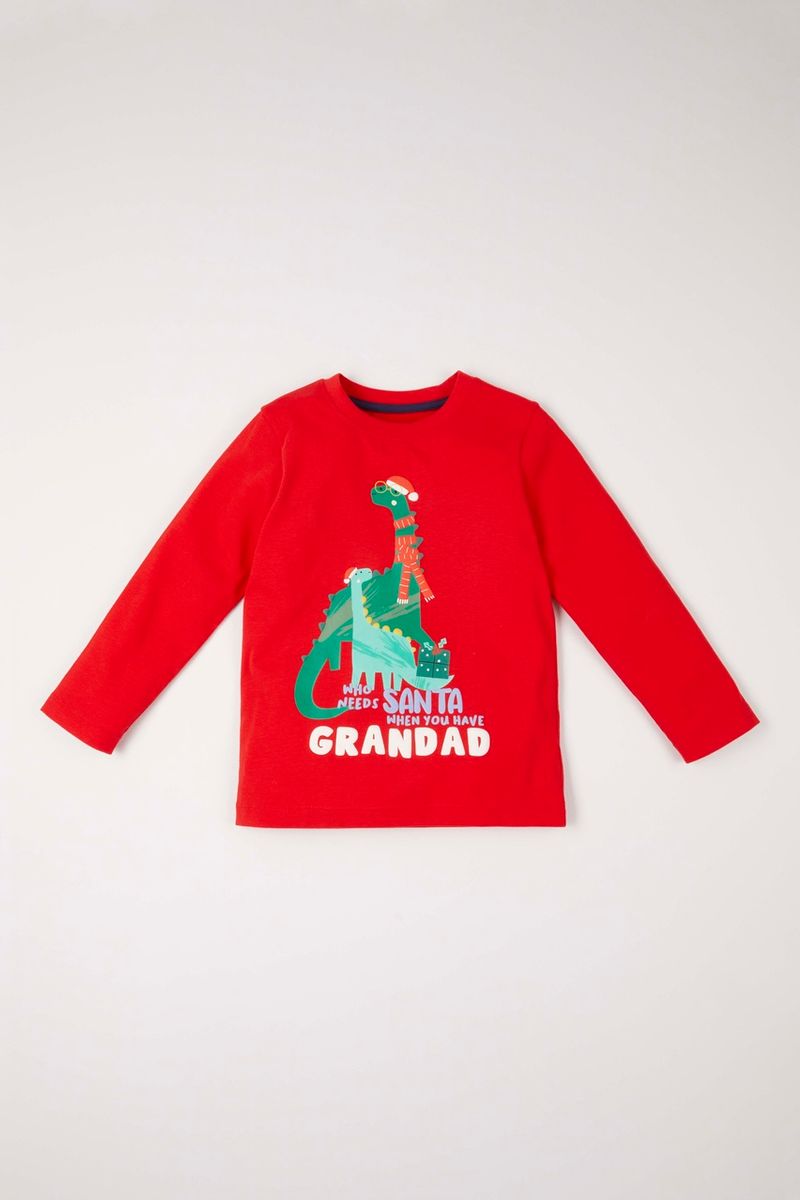 Christmas Grandad Dinosaur T-shirt