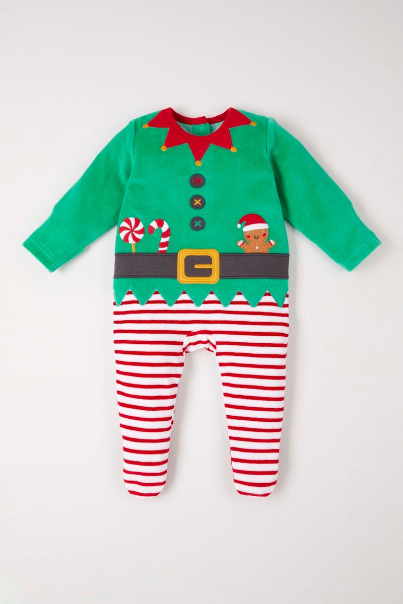 Elf Velour Sleepsuit