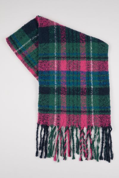 Pink Check Blanket scarf
