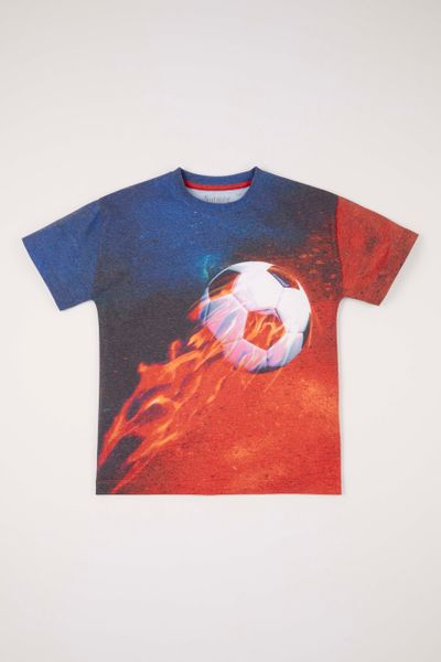 Bright Football Print T-Shirt
