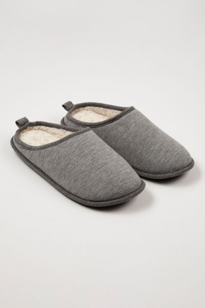 Grey Jersey Mule Slippers