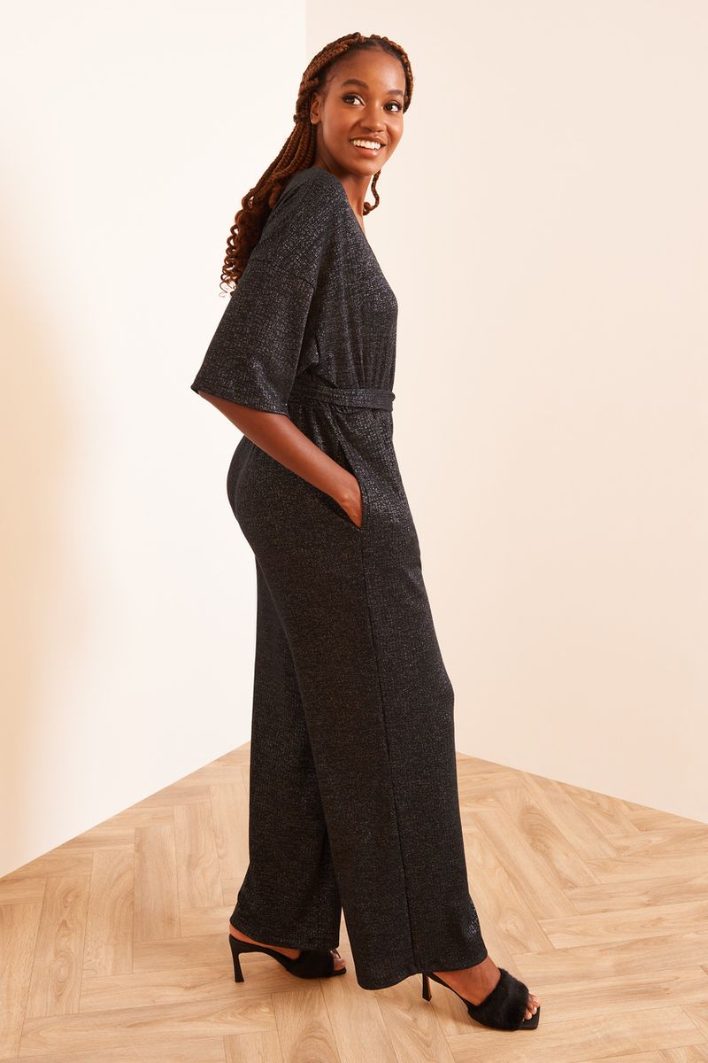 Black Sparkle Jumpsuit