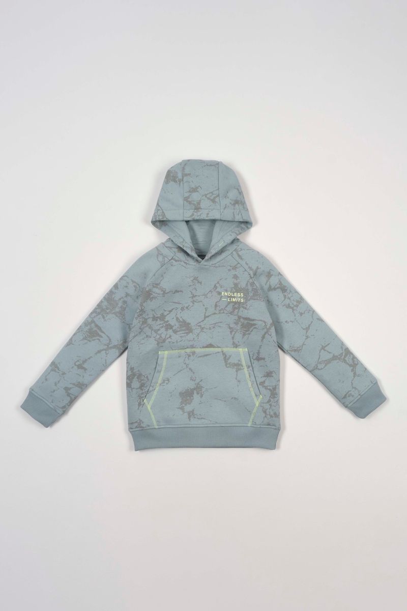 Marble Slogan hoodie