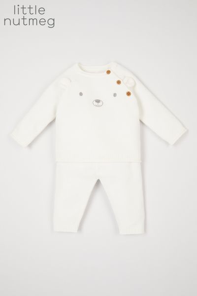 Little Nutmeg Bear Face Knit Set