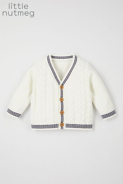 Little Nutmeg Cable Knit Cardigan