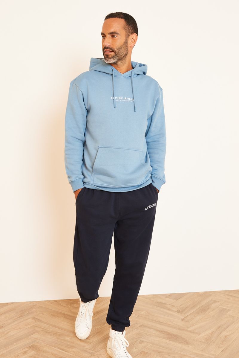 Navy Blue Slogan hoodie