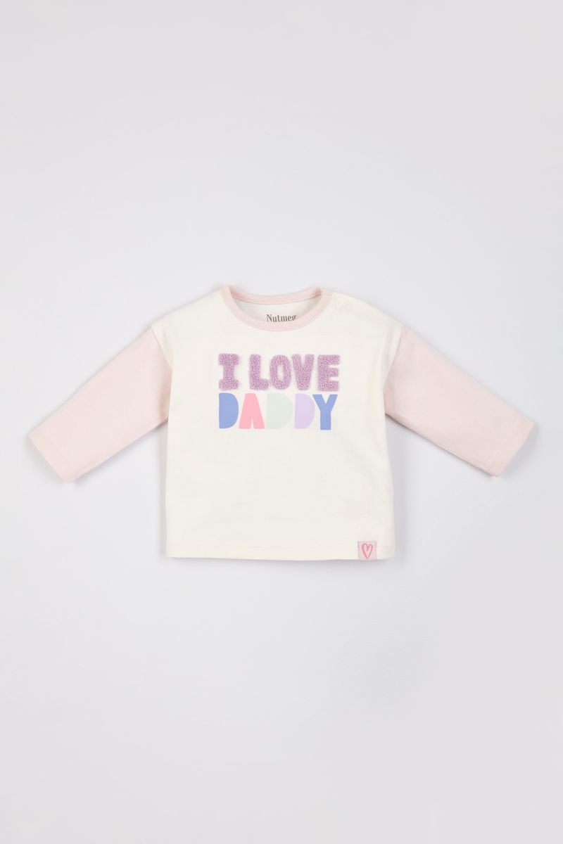I love Daddy Textured T-shirt