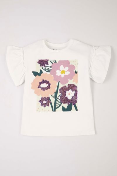 Sequin Floral T-shirt